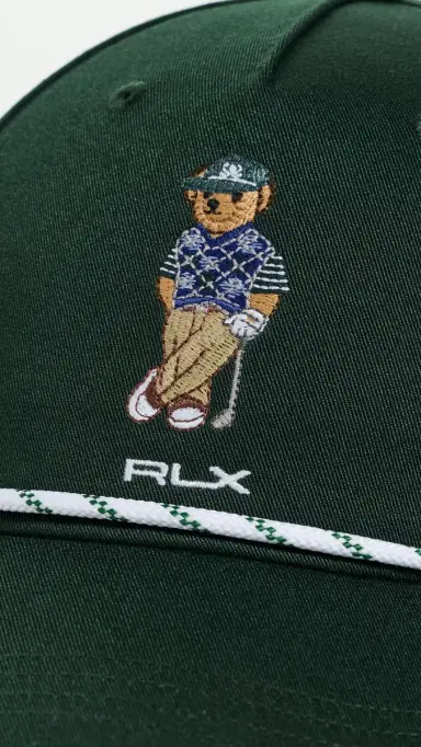 RLX Ralph Lauren Seasonal Bear Rope Cap Moss Agate One Size | Thumbnail 4