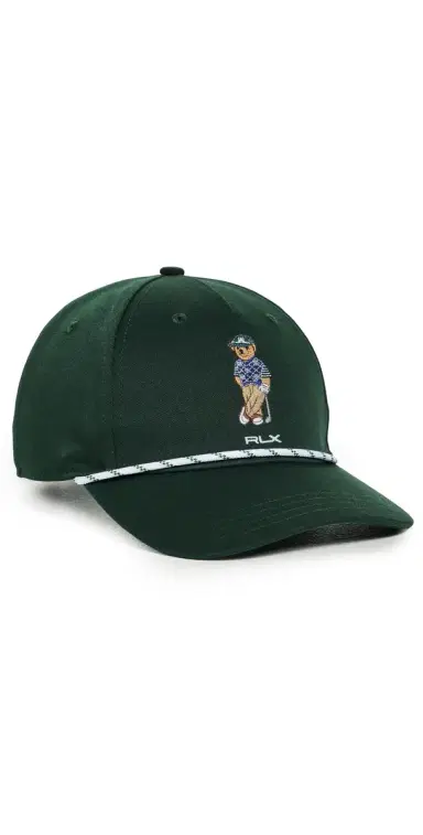RLX Ralph Lauren Seasonal Bear Rope Cap Moss Agate One Size | Thumbnail 1
