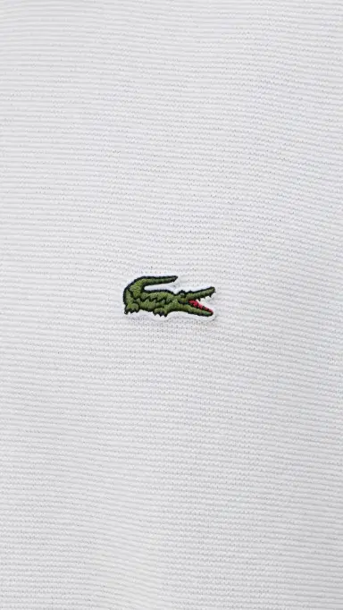 Lacoste Textured Knit Polo Flour | Thumbnail 6 Lacoste Textured Knit Polo Flour | Thumbnail 6