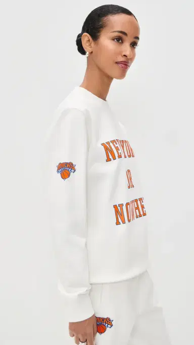 New York or Nowhere Knicks Classic Crewneck Off White | Thumbnail 4 New York or Nowhere Knicks Classic Crewneck Off White | Thumbnail 4