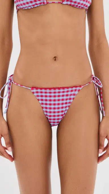 Damson Madder Tie Side Bikini Bottoms Blue/Red | Thumbnail 2 Damson Madder Tie Side Bikini Bottoms Blue/Red | Thumbnail 2