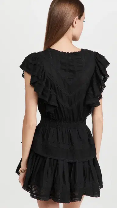 LoveShackFancy Gwen Dress Black | Thumbnail 3 LoveShackFancy Gwen Dress Black | Thumbnail 3