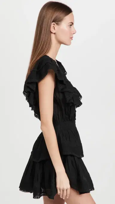 LoveShackFancy Gwen Dress Black | Thumbnail 4 LoveShackFancy Gwen Dress Black | Thumbnail 4