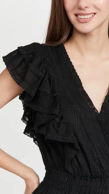LoveShackFancy Gwen Dress Black | Thumbnail 6 LoveShackFancy Gwen Dress Black | Thumbnail 6