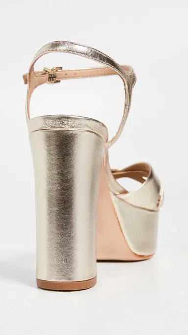 Schutz Keefa Platform Sandals Platina 9 | Thumbnail 4