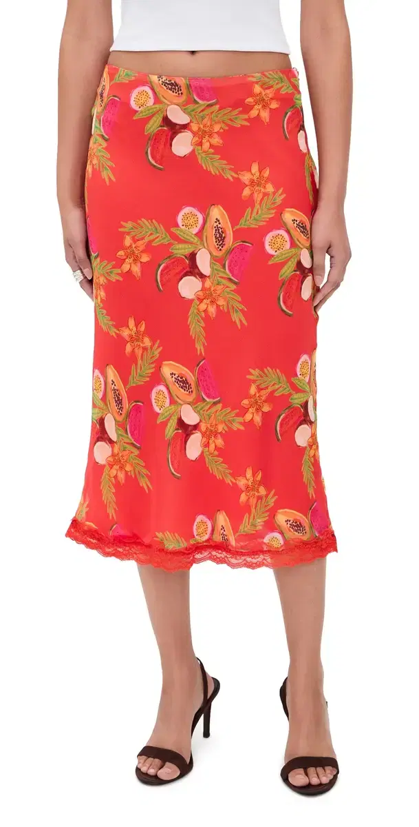 Bailey Rose Papaya Skirt Papaya
