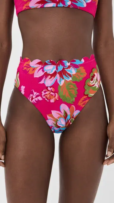 Beach Riot Nessa Bikini Bottoms ugar Bloom | Thumbnail 2