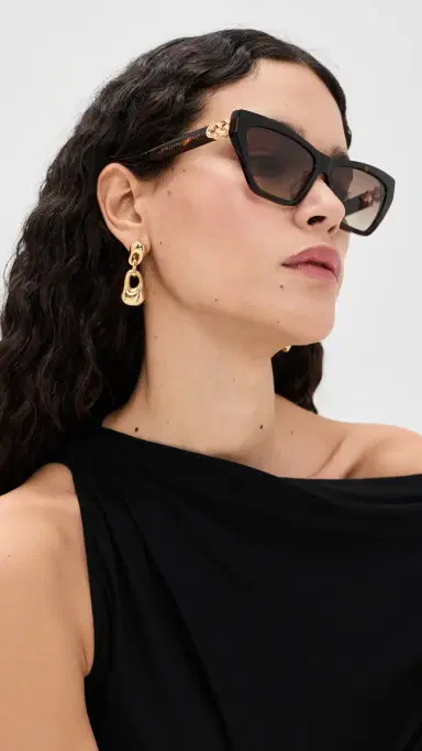 Stella McCartney Falabella Sunglasses Shiny Dark Havana/Gradient Brn | Thumbnail 3
