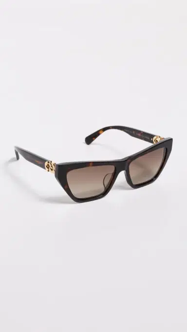 Stella McCartney Falabella Sunglasses Shiny Dark Havana/Gradient Brn | Thumbnail 4