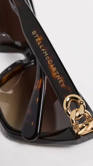 Stella McCartney Falabella Sunglasses Shiny Dark Havana/Gradient Brn | Thumbnail 5