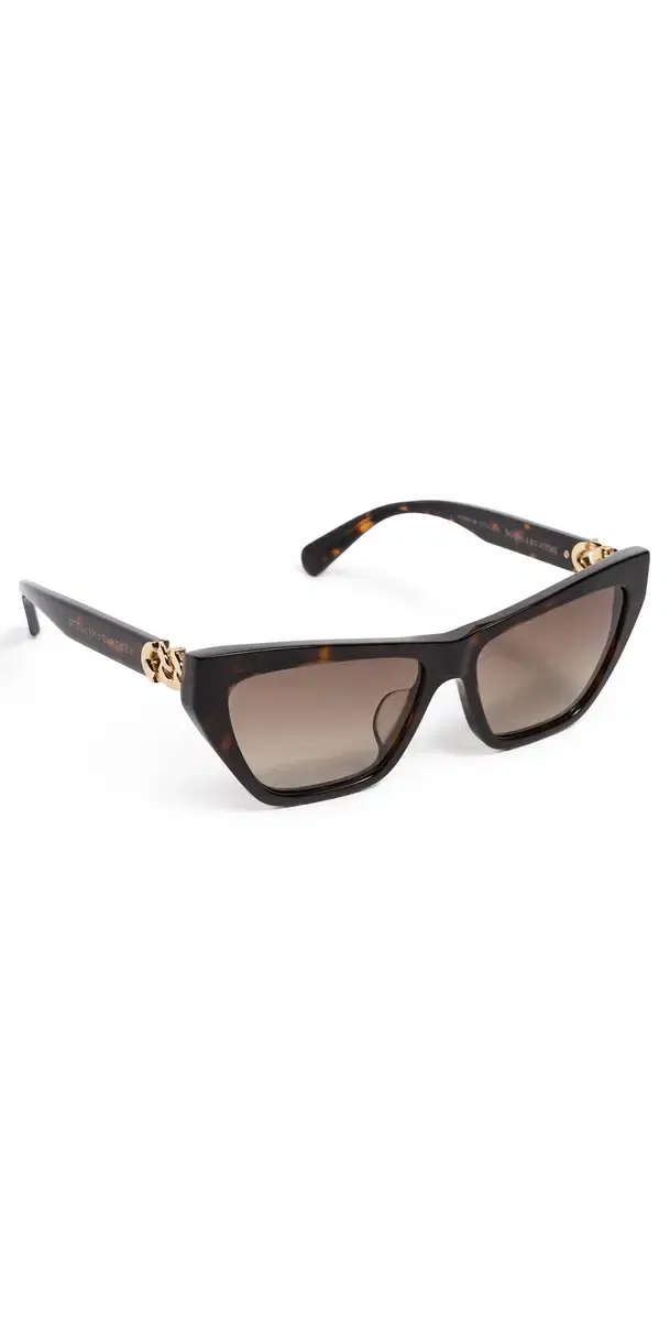 Stella McCartney Falabella Sunglasses Shiny Dark Havana/Gradient Brn One Size
