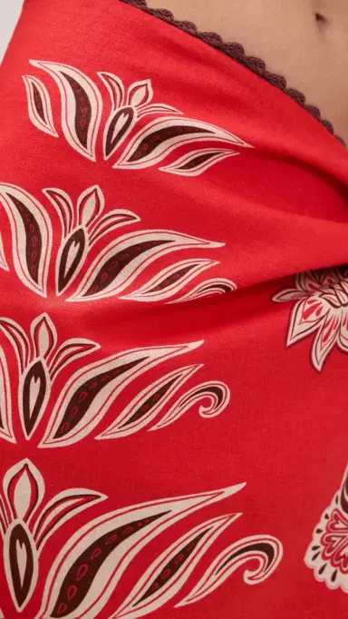 FARM Rio Ainika Garden Red Skirt Ainika Garden Red | Thumbnail 6