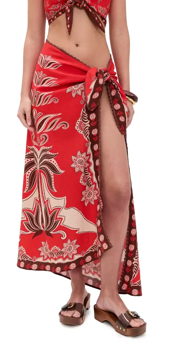 FARM Rio Ainika Garden Red kirt Ainika Garden Red