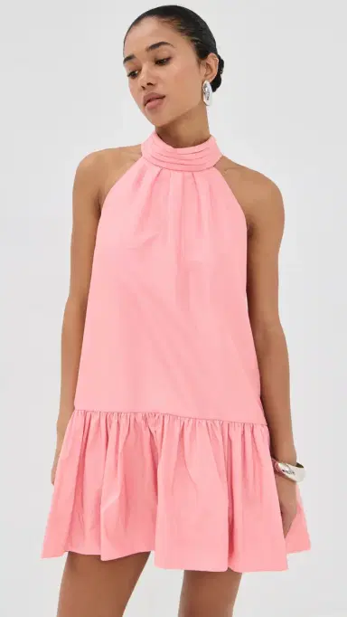 SIMKHAI Hope Bow Tie ini Dress Dusty Rose | Thumbnail 2