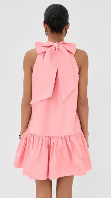 SIMKHAI Hope Bow Tie ini Dress Dusty Rose | Thumbnail 3