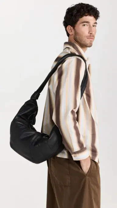 Lemaire Large Croissant Bag Black One Size | Thumbnail 2