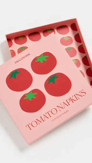Piecework Puzzles Tomato Napkins | Thumbnail 4