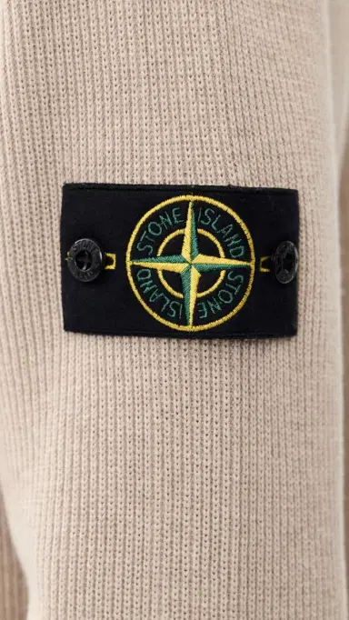 Stone Island Ribbed Cotton Crew Sweater Deserto Melange | Thumbnail 6 Stone Island Ribbed Cotton Crew Sweater Deserto Melange | Thumbnail 6