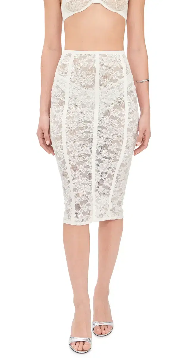 Le tretch Lace Pencil kirt