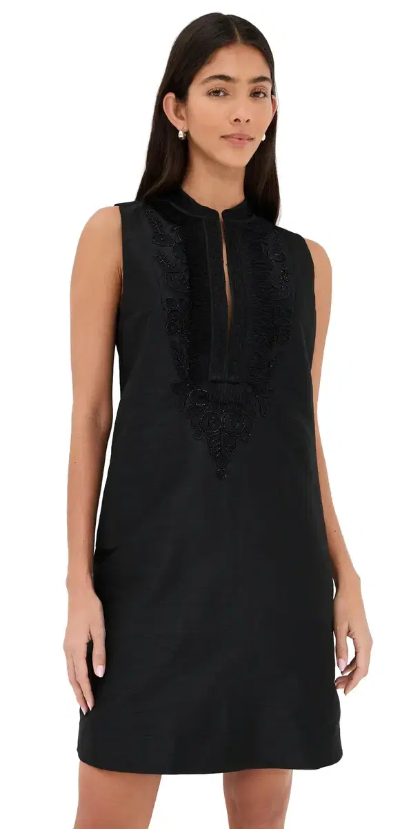 atilda Sleeveless Dress Onyx Black