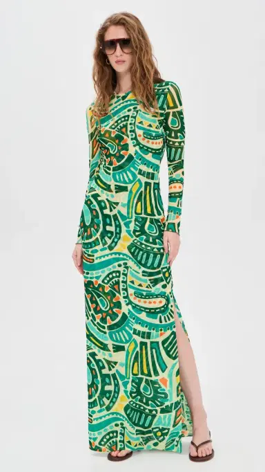 EYWASOULS MALIBU Scarlet Mesh Dress Jungle Rhythm S | Thumbnail 2