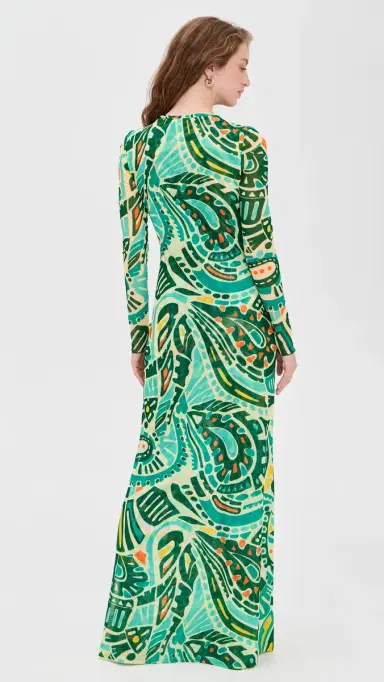 EYWASOULS MALIBU Scarlet Mesh Dress Jungle Rhythm S | Thumbnail 3
