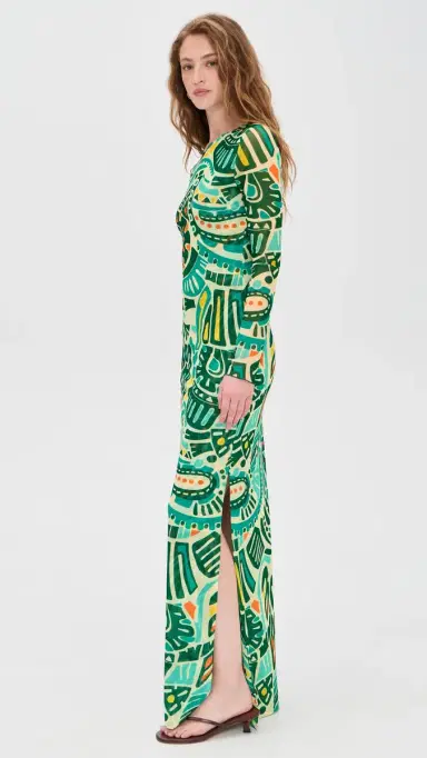 EYWASOULS MALIBU Scarlet Mesh Dress Jungle Rhythm S | Thumbnail 4