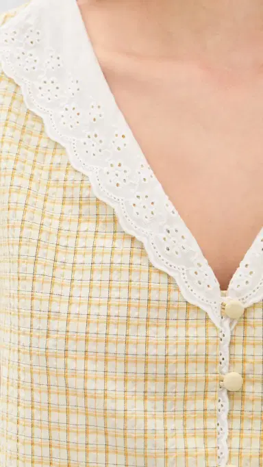WAYF Emma Short Sleeve Top Yellow | Thumbnail 6 WAYF Emma Short Sleeve Top Yellow | Thumbnail 6