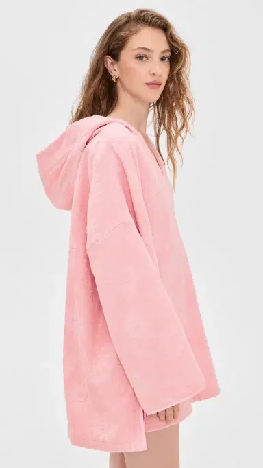 Hunza G Sunny Terry Cloth Poncho Pink One Size | Thumbnail 4 Hunza G Sunny Terry Cloth Poncho Pink One Size | Thumbnail 4