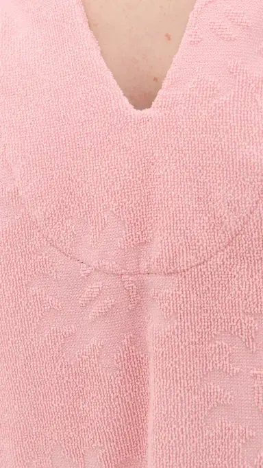 Hunza G Sunny Terry Cloth Poncho Pink One Size | Thumbnail 6 Hunza G Sunny Terry Cloth Poncho Pink One Size | Thumbnail 6