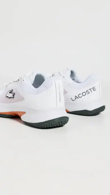 Lacoste Tech Point Tennis Sneakers White/Org | Thumbnail 3