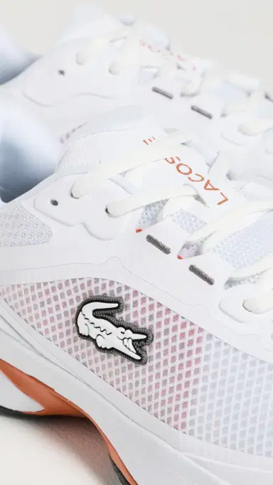 Lacoste Tech Point Tennis Sneakers White/Org | Thumbnail 5