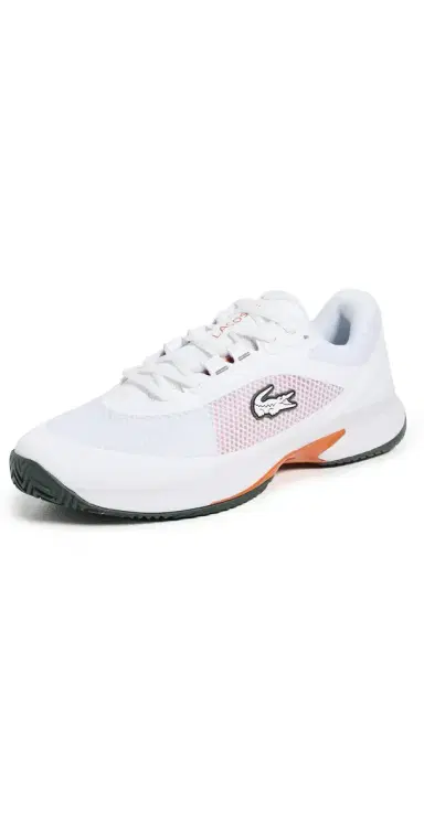 Lacoste Tech Point Tennis Sneakers White/Org | Thumbnail 1