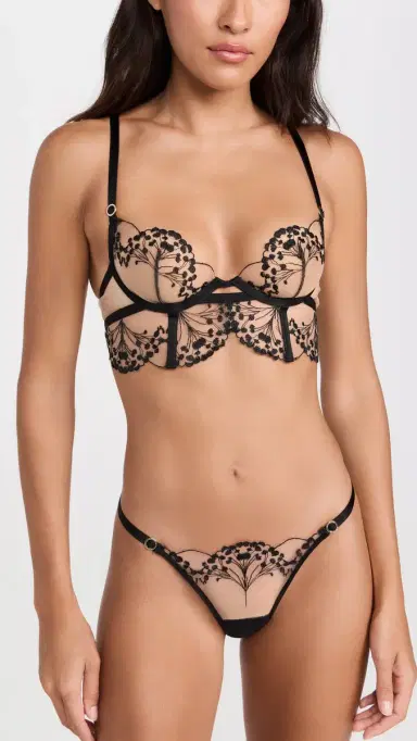 Bluebella Marisa Wired Bra Black/Sheer 32D | Thumbnail 5
