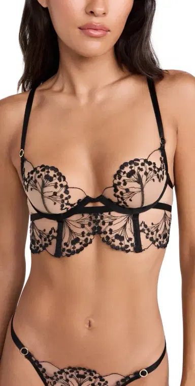 Bluebella Marisa Wired Bra Black/Sheer 32D | Thumbnail 1