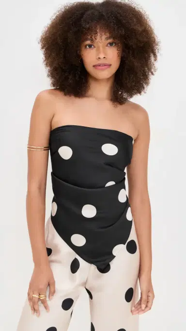LE BOP Frankie Top Black/White Dot | Thumbnail 2
