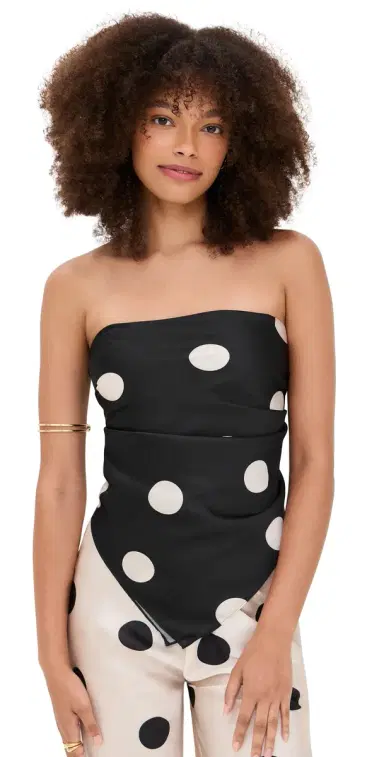 LE BOP Frankie Top Black/White Dot | Thumbnail 1