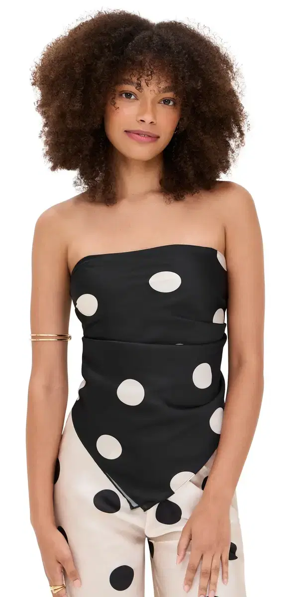 LE BOP Frankie Top Black/White Dot