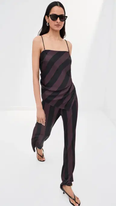 LE BOP Frankie Top Chocolate/Black Stripe | Thumbnail 6