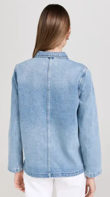 Alex Mill Britt Work Jacket in Denim Vintage Wash | Thumbnail 3 Alex Mill Britt Work Jacket in Denim Vintage Wash | Thumbnail 3