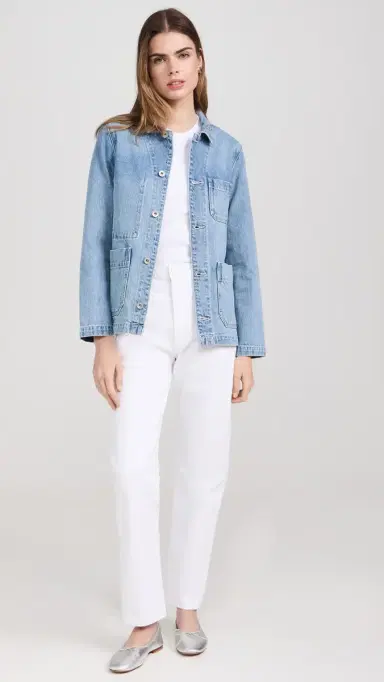 Alex Mill Britt Work Jacket in Denim Vintage Wash | Thumbnail 5 Alex Mill Britt Work Jacket in Denim Vintage Wash | Thumbnail 5