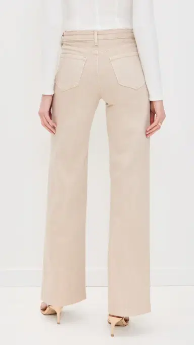 L'Agence Clayton High Rise Wide Leg Jeans Biscuit 29 | Thumbnail 3