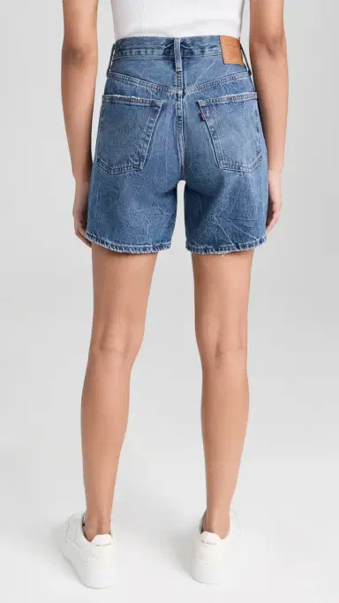 Levi's 501 Mid Thigh Shorts Blue Beauty 24 | Thumbnail 3