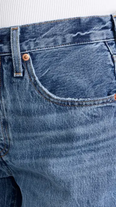Levi's 501 Mid Thigh Shorts Blue Beauty 24 | Thumbnail 6