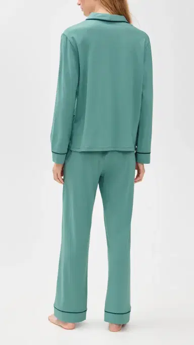 Lunya lumberknit hawl Collar Button Down Pants et Musing Moss/Nocturnal late | Thumbnail 3