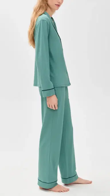 Lunya lumberknit hawl Collar Button Down Pants et Musing Moss/Nocturnal late | Thumbnail 4