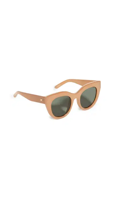 Le Specs Air Heart Sunglasses Caramel Khaki Mono One Size | Thumbnail 5