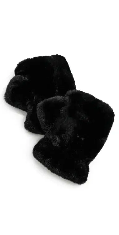 Apparis Ariel Faux Fur Fingerless Gloves Noir | Thumbnail 1 Apparis Ariel Faux Fur Fingerless Gloves Noir | Thumbnail 1