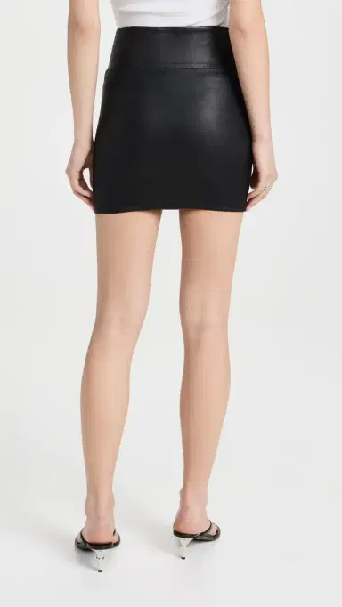 Sprwmn Leather Mini Skirt Black L | Thumbnail 3