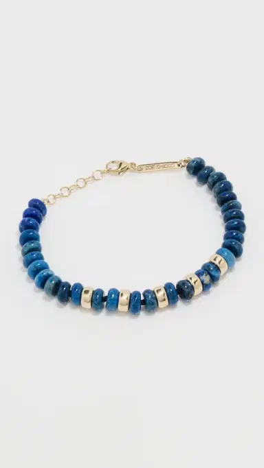 Zoë Chicco 14k Gold and 6mm Lapis Rondelle Beads Bracelet 14k Yellow Gold/Lapis One Size | Thumbnail 2 Zoë Chicco 14k Gold and 6mm Lapis Rondelle Beads Bracelet 14k Yellow Gold/Lapis One Size | Thumbnail 2